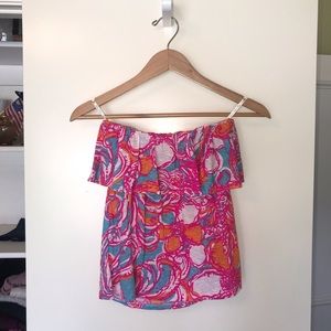 Lilly Pulitzer Wiley “Shorely Blue” Tube Top